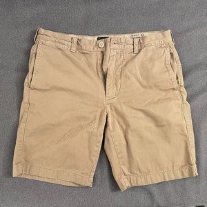 J Crew Tan Cotton Twill Shorts Waist 31 Inseam 9